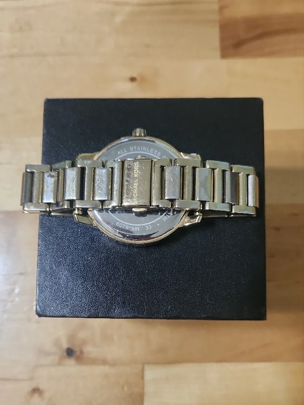 Michael Kors Gold-Tone Men’s Bracelet Watch with Sparkle Dial